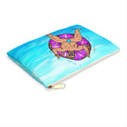 Zipper Gear Pouch - Peace, Love, and Doughnuts