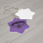 Ceramic Ornament - Spiked Collar (Purple)