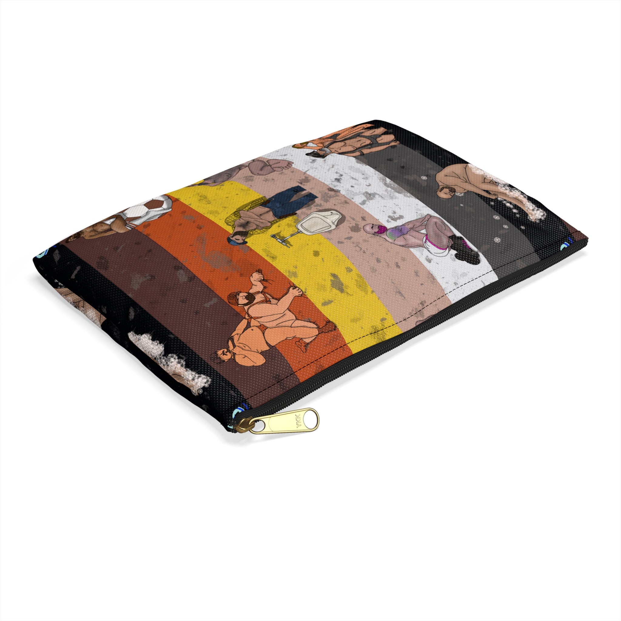 Zipper Gear Pouch - Bear Collage