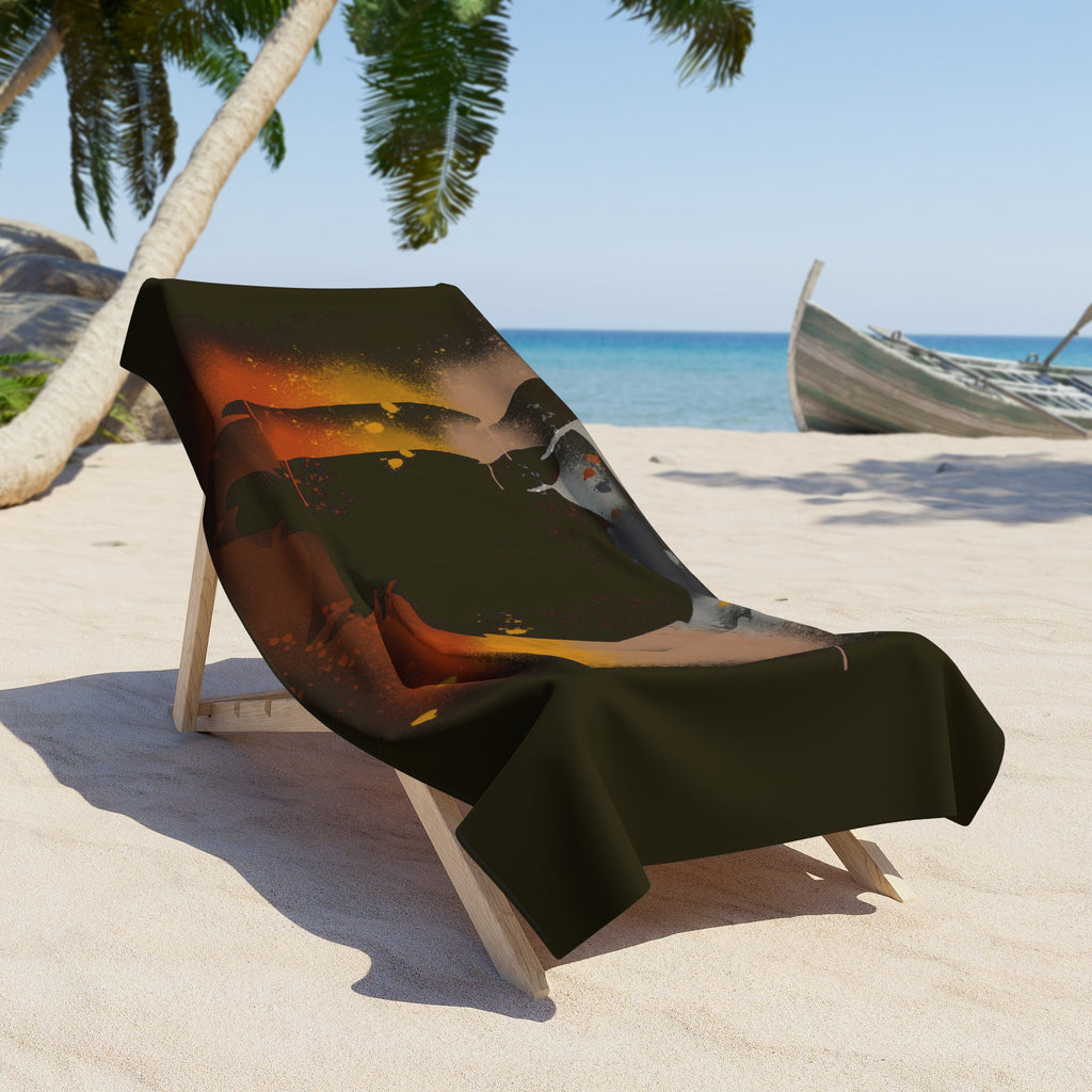 Beach Towel - Bear Paint