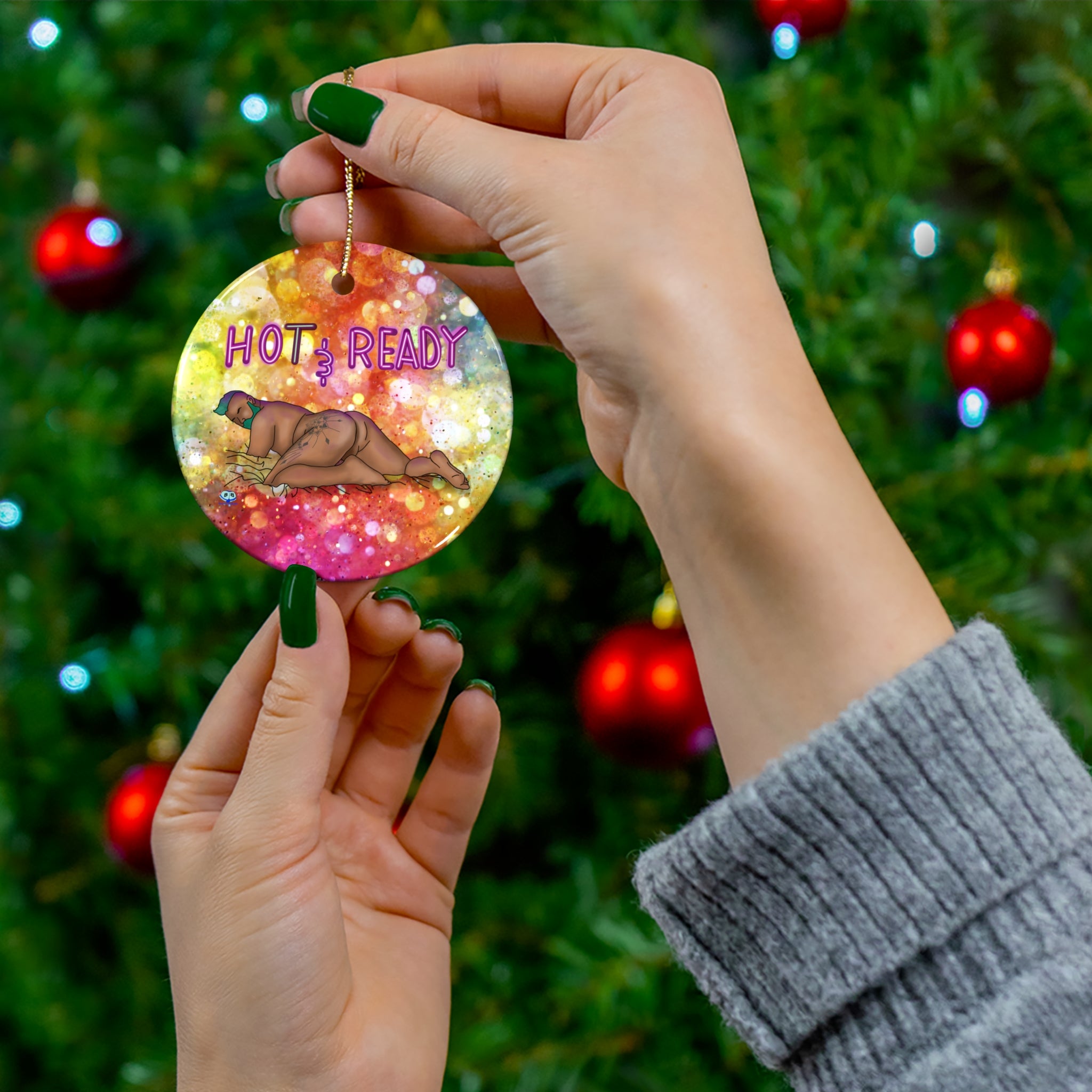 Ceramic Ornament - Hot and Ready