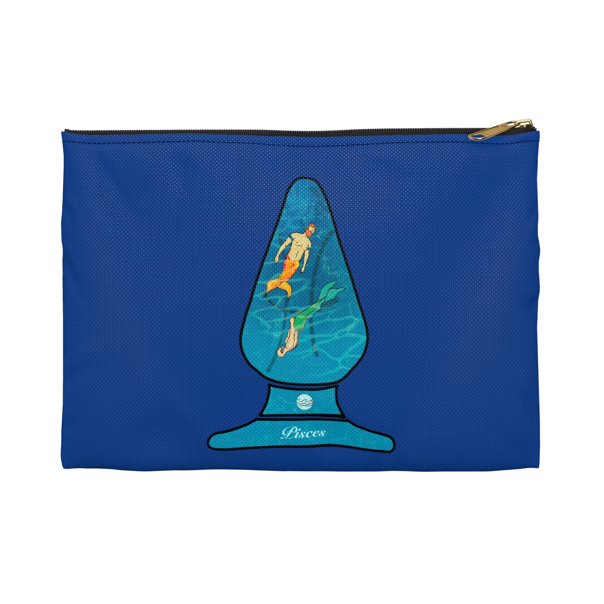 Zipper Gear Pouch - Zodiac Butt Plug: Pisces