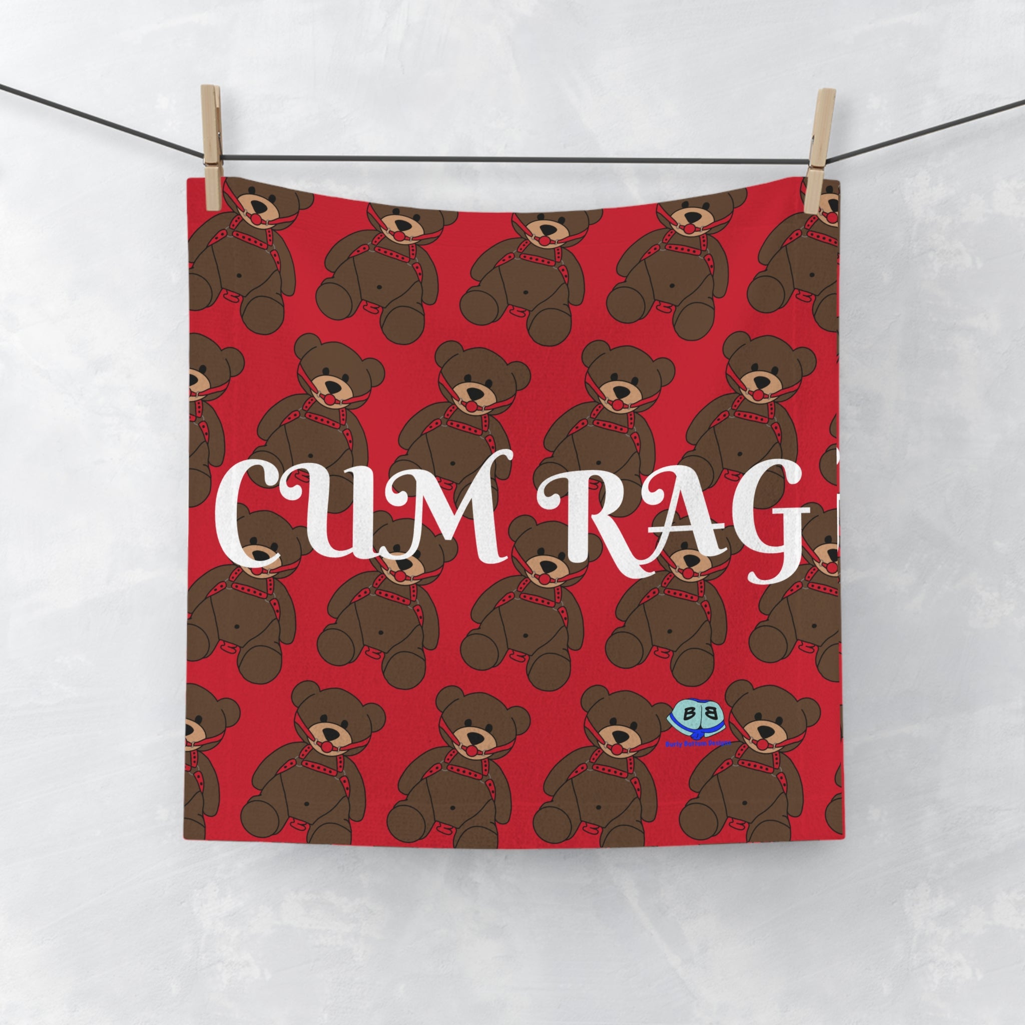 Cum Rag - Gagged Teddy Bear (Butt Plug)