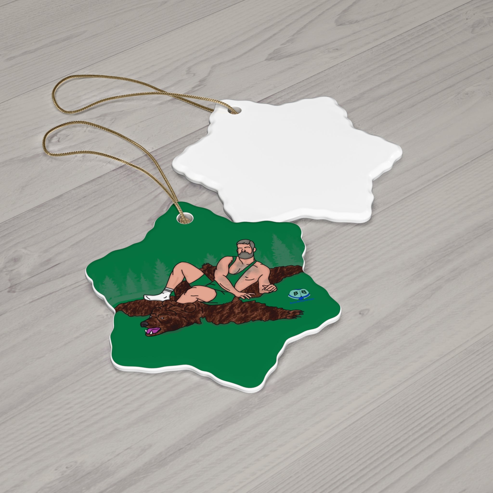 Ceramic Ornament - Bear Skin