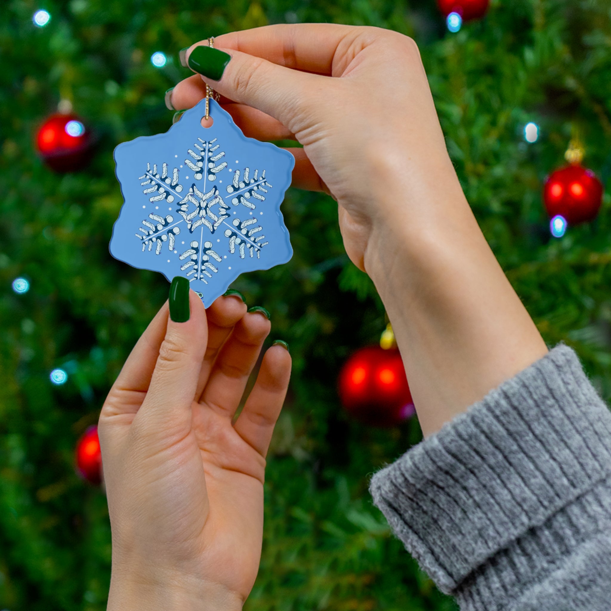 Ceramic Ornament - Snowflake