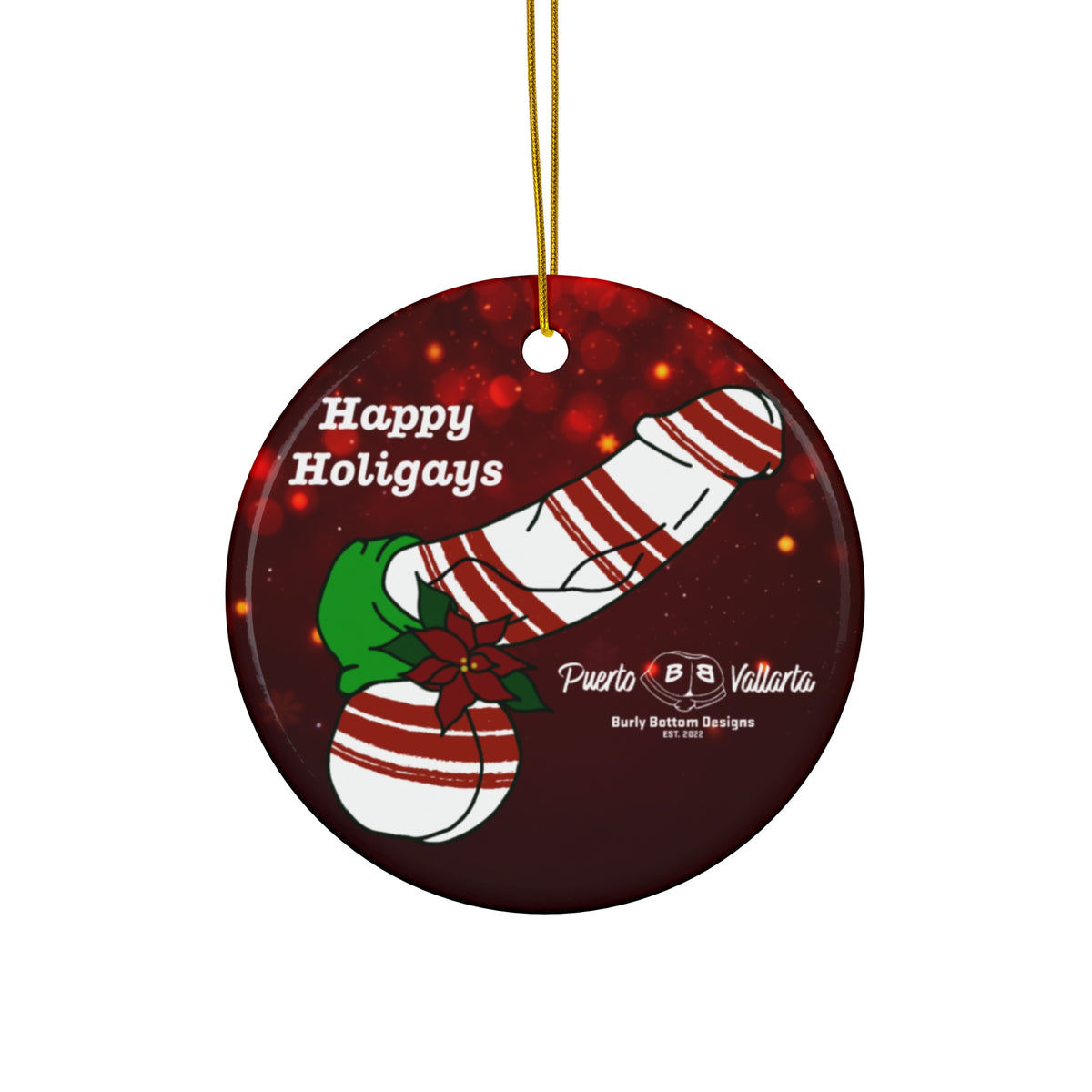 Ceramic Ornament - Peppermint Dick