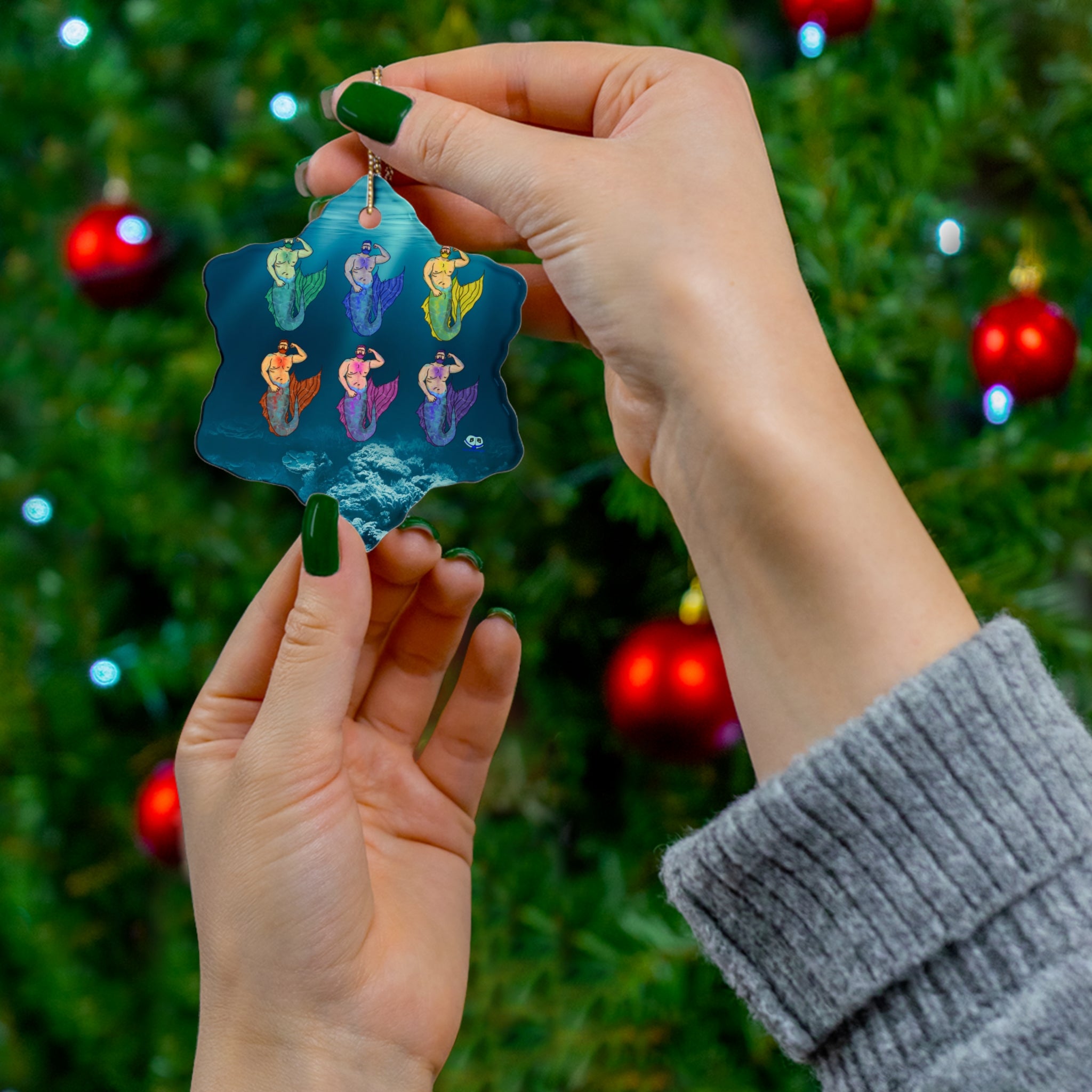 Ceramic Ornament - MerCub Multiple Colors