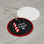 Ceramic Ornament - Merry Fistmas