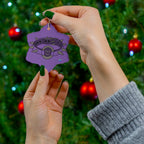 Ceramic Ornament - Spiked Collar (Purple)