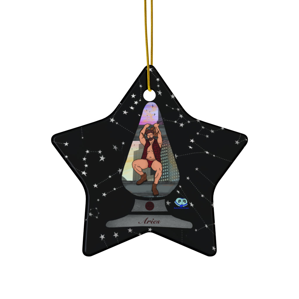 Ceramic Ornament - Zodiac Butt Plug: Aries