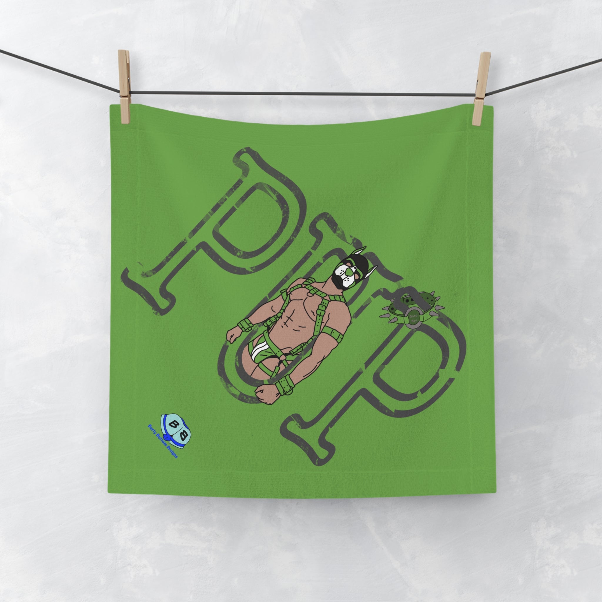Cum Rag - Pup Sign (Green)
