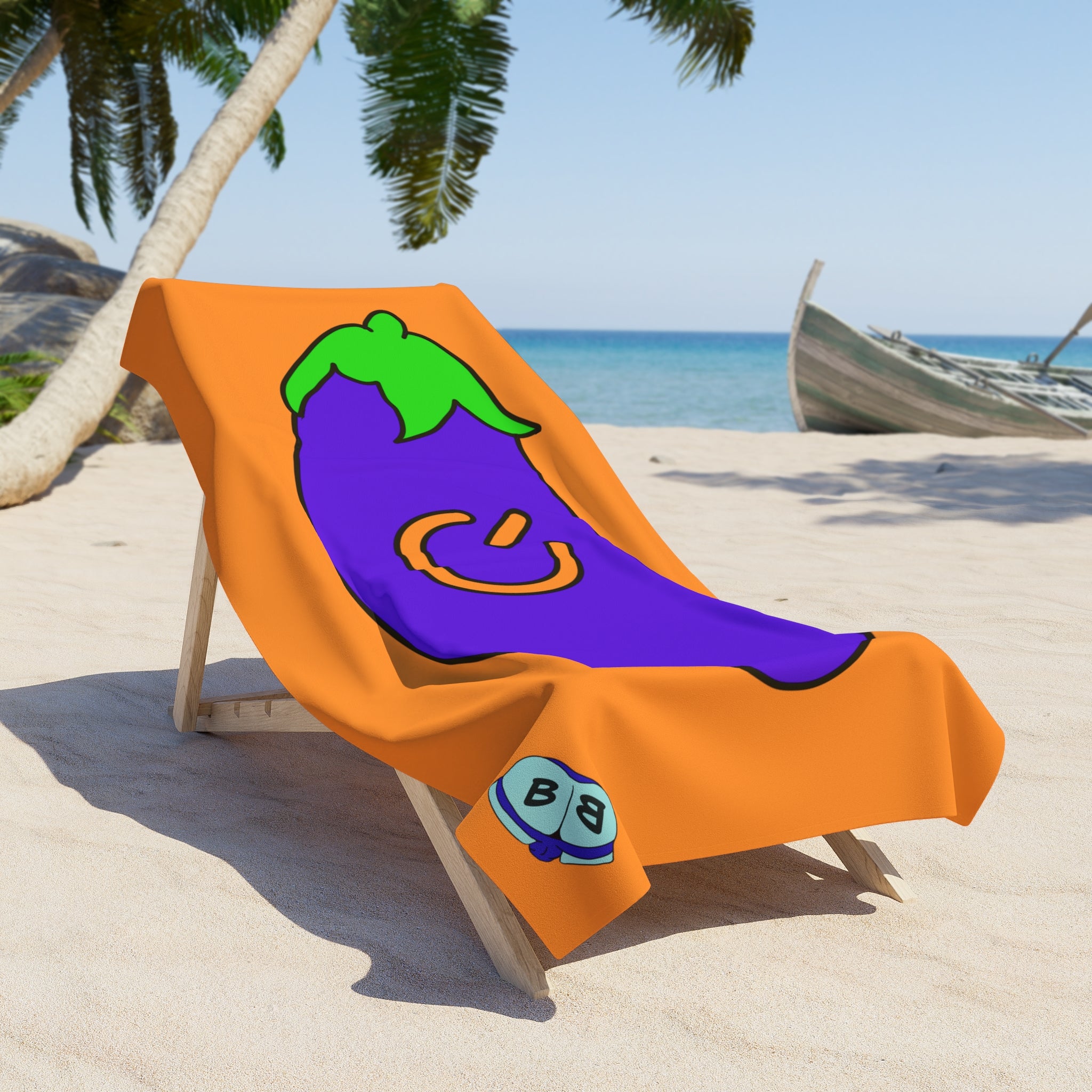 Beach Towel - Power Top / Eggplant