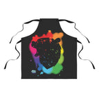 Apron - Bear Paint Rainbow
