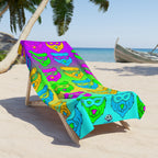 Beach Towel - Pop Art Masked Bears
