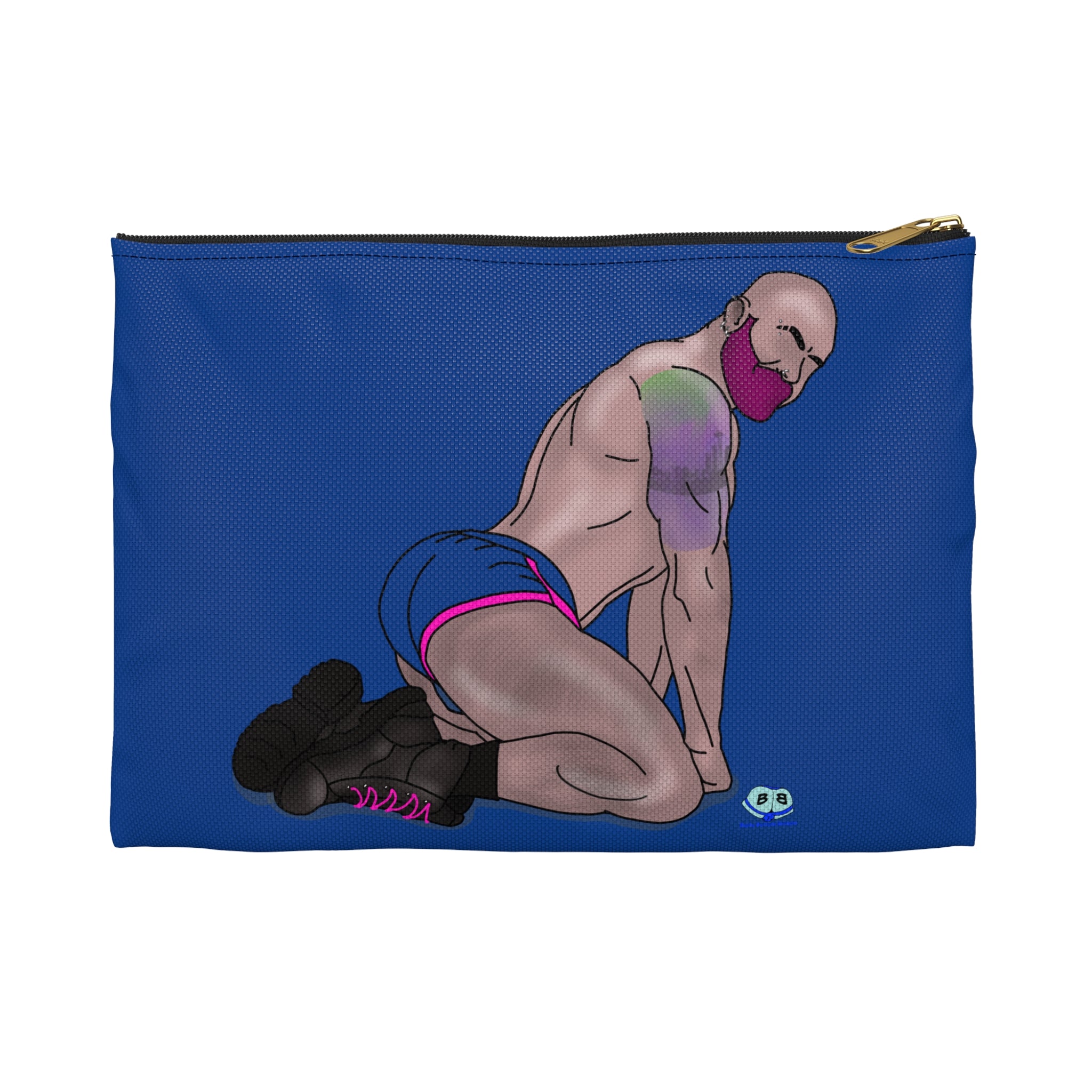 Zipper Gear Pouch - Pink and Pierced