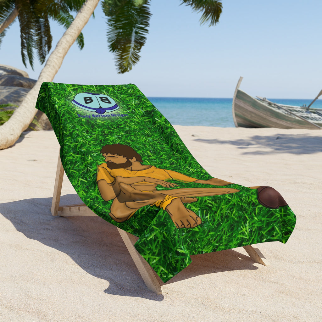 Beach Towel -Tight End Zone