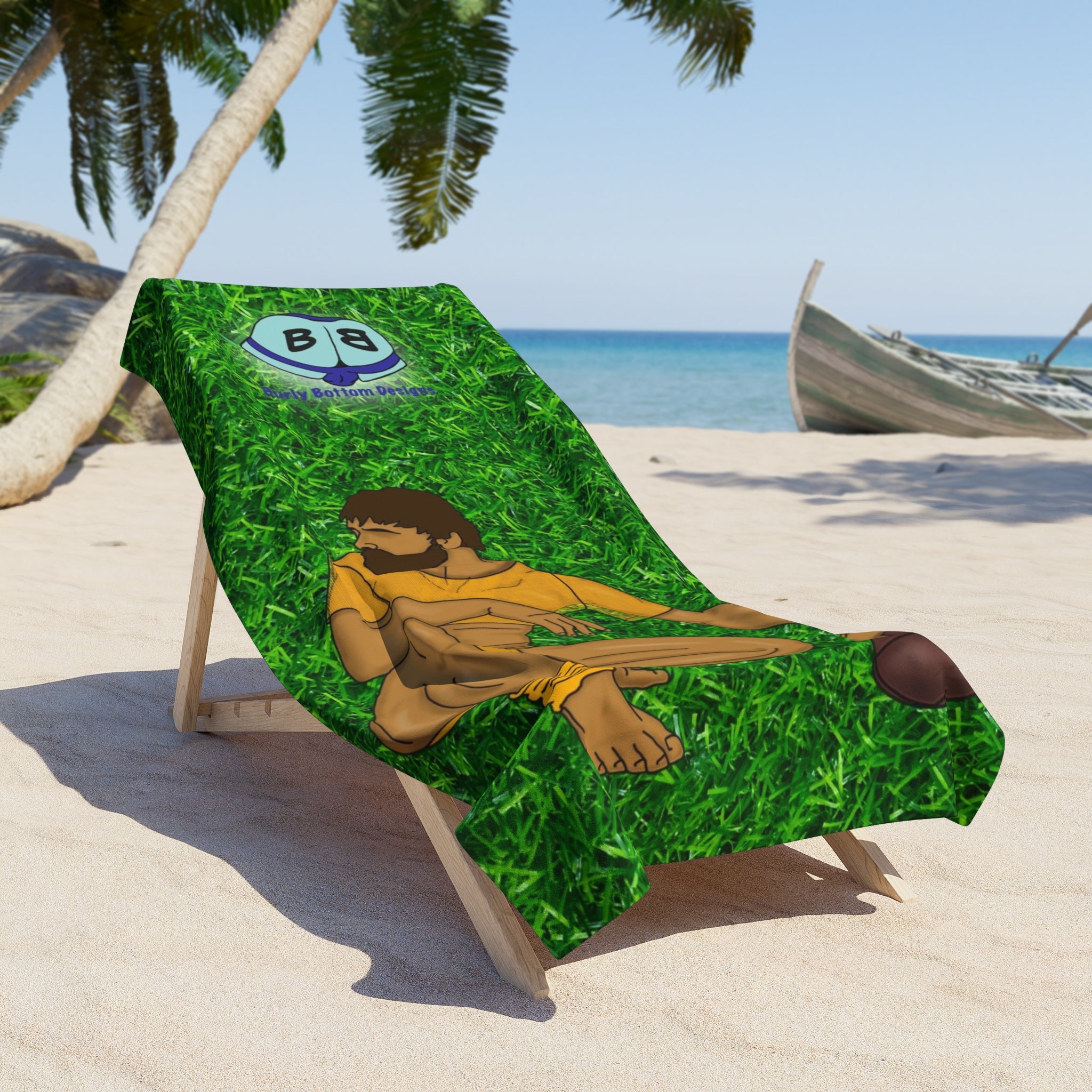 Beach Towel -Tight End Zone