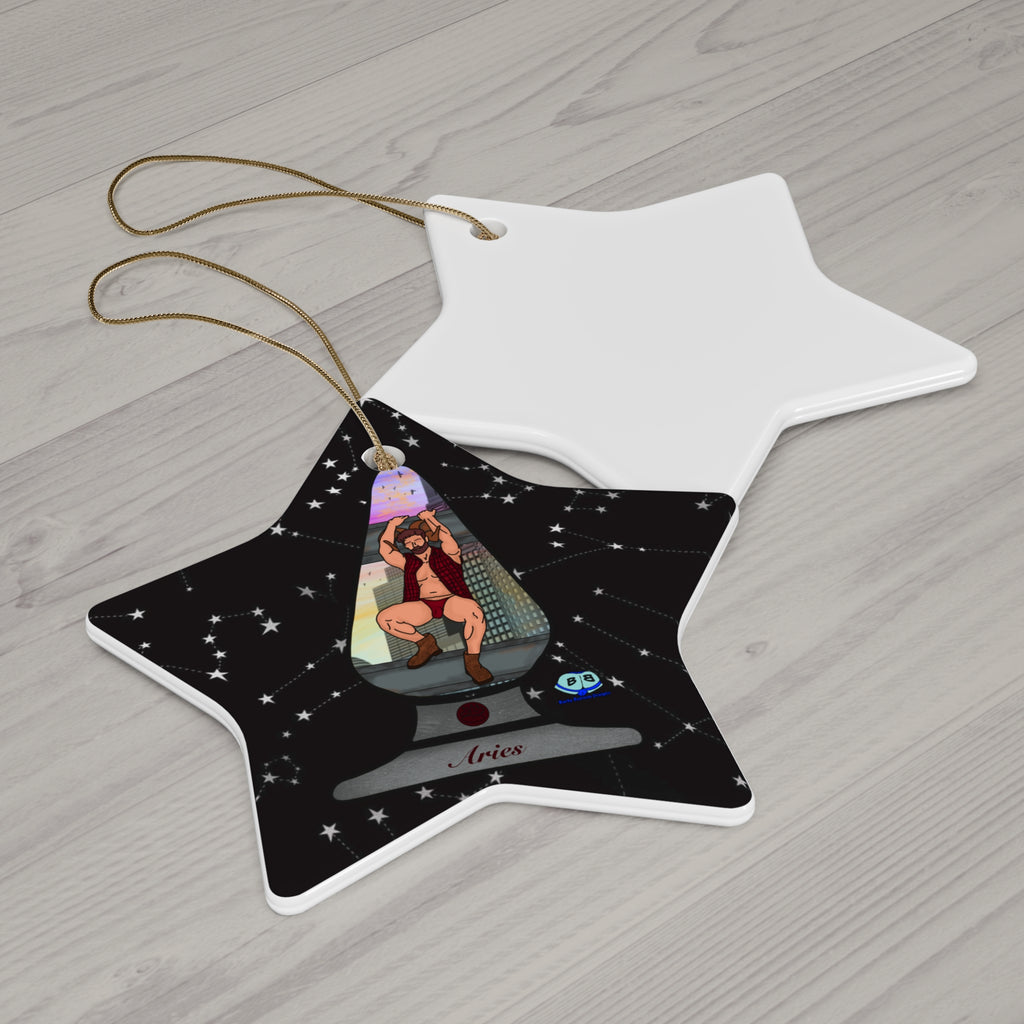 Ceramic Ornament - Zodiac Butt Plug: Aries