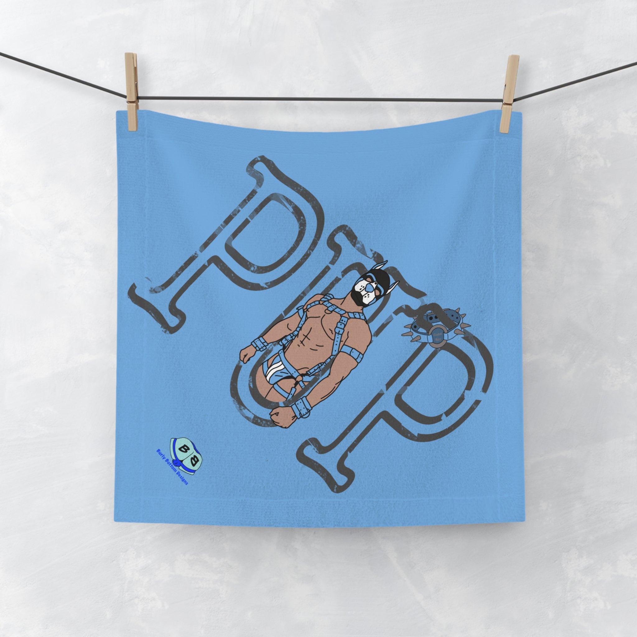 Cum Rag - Pup Sign (Blue)