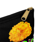 Zipper Gear Pouch - Marigold (Dia De Los Muertos)