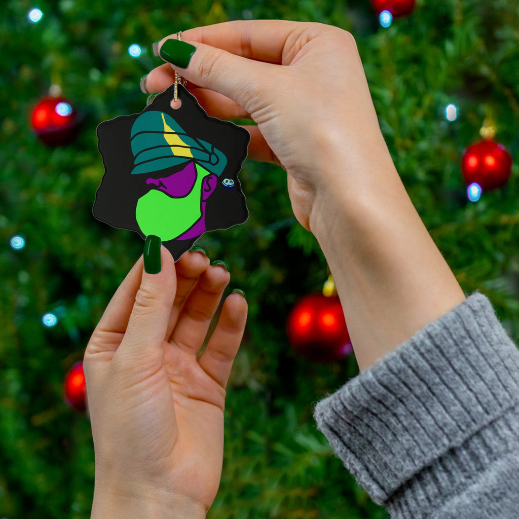 Ceramic Ornament - Leather Daddy Pop Art