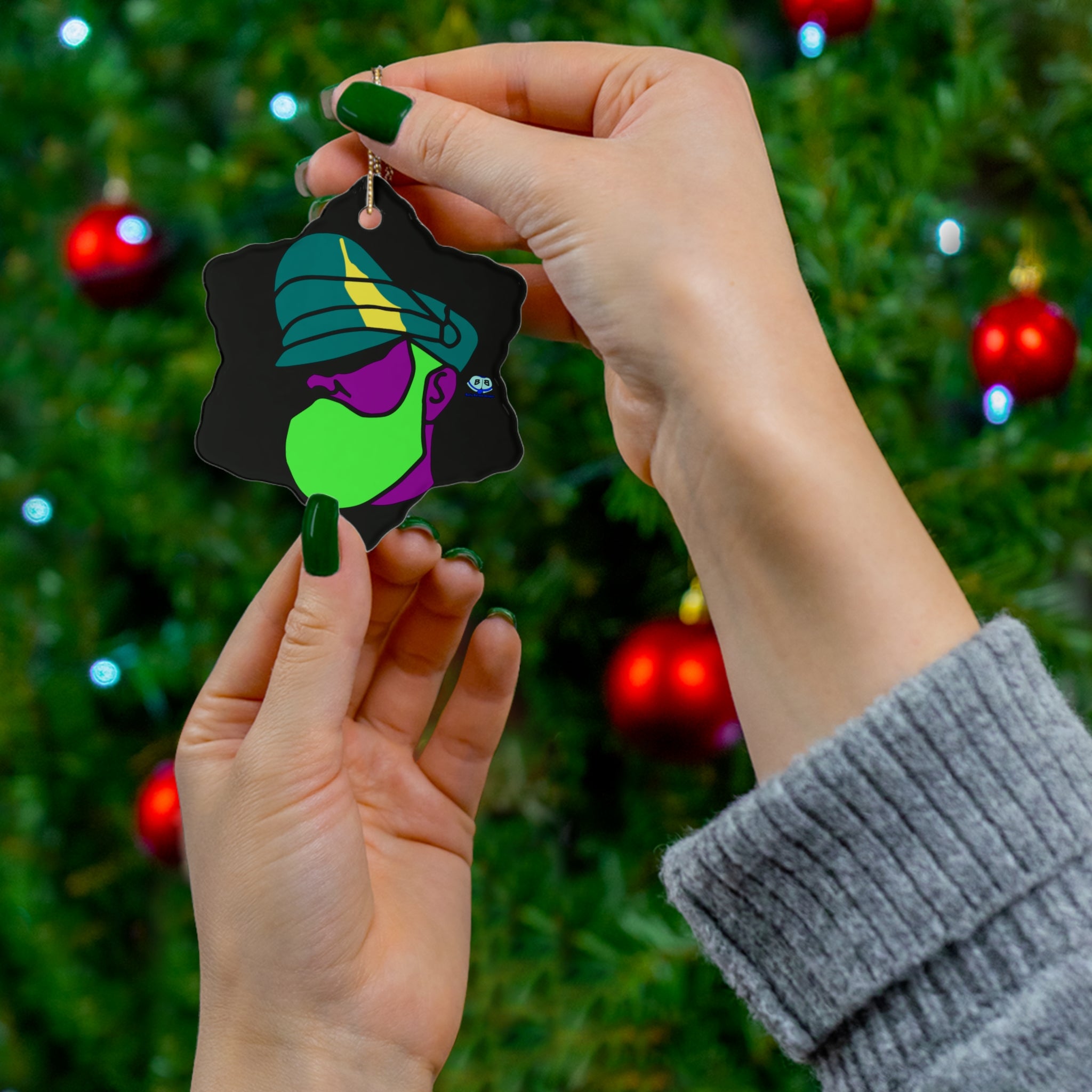Ceramic Ornament - Leather Daddy Pop Art