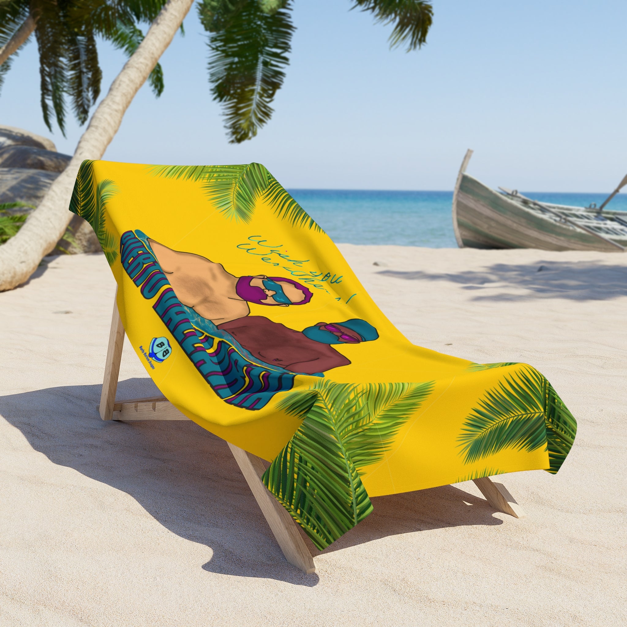 Beach Towel - Wish You Were Here