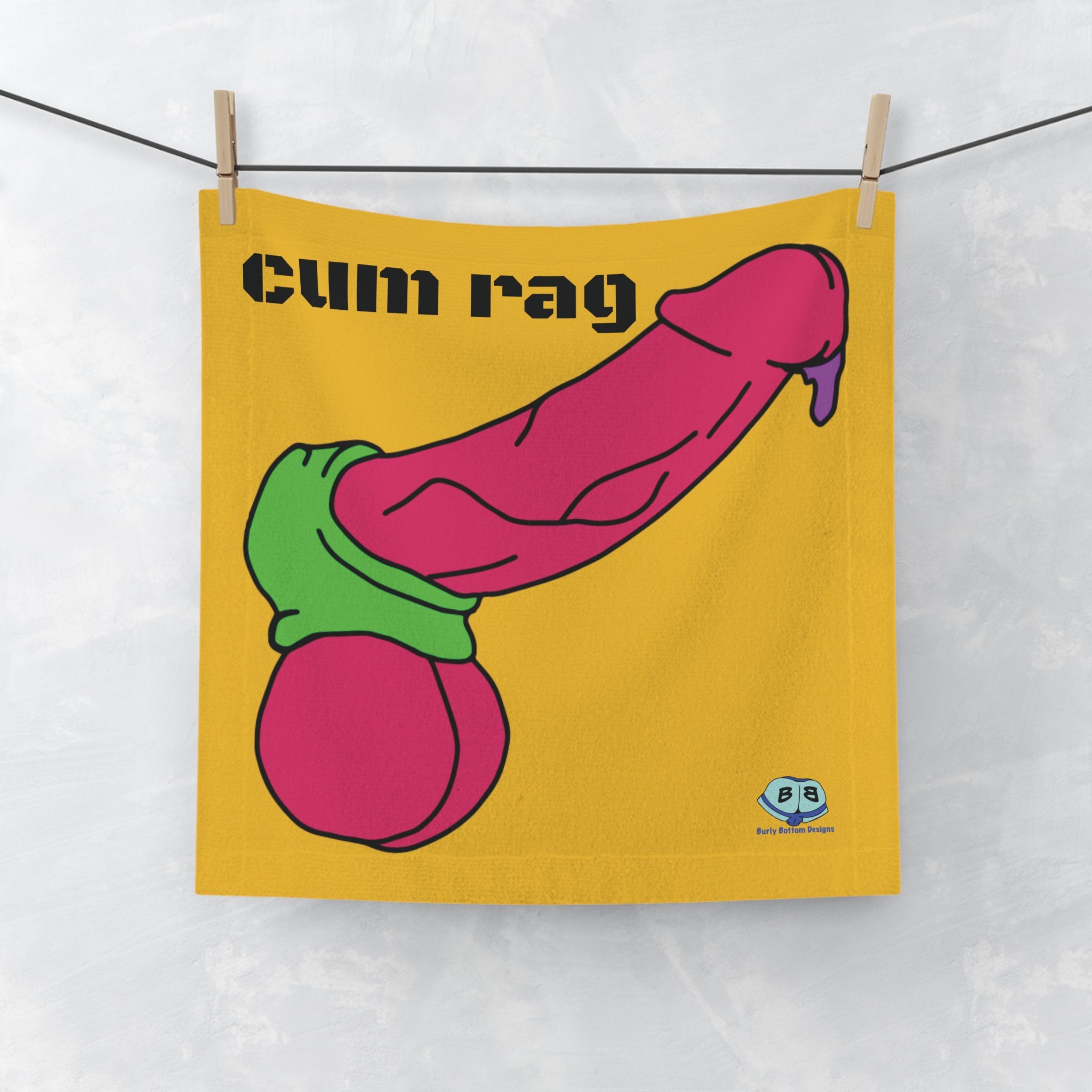 Cum Rag - Pop Art Cock and Ball stretcher