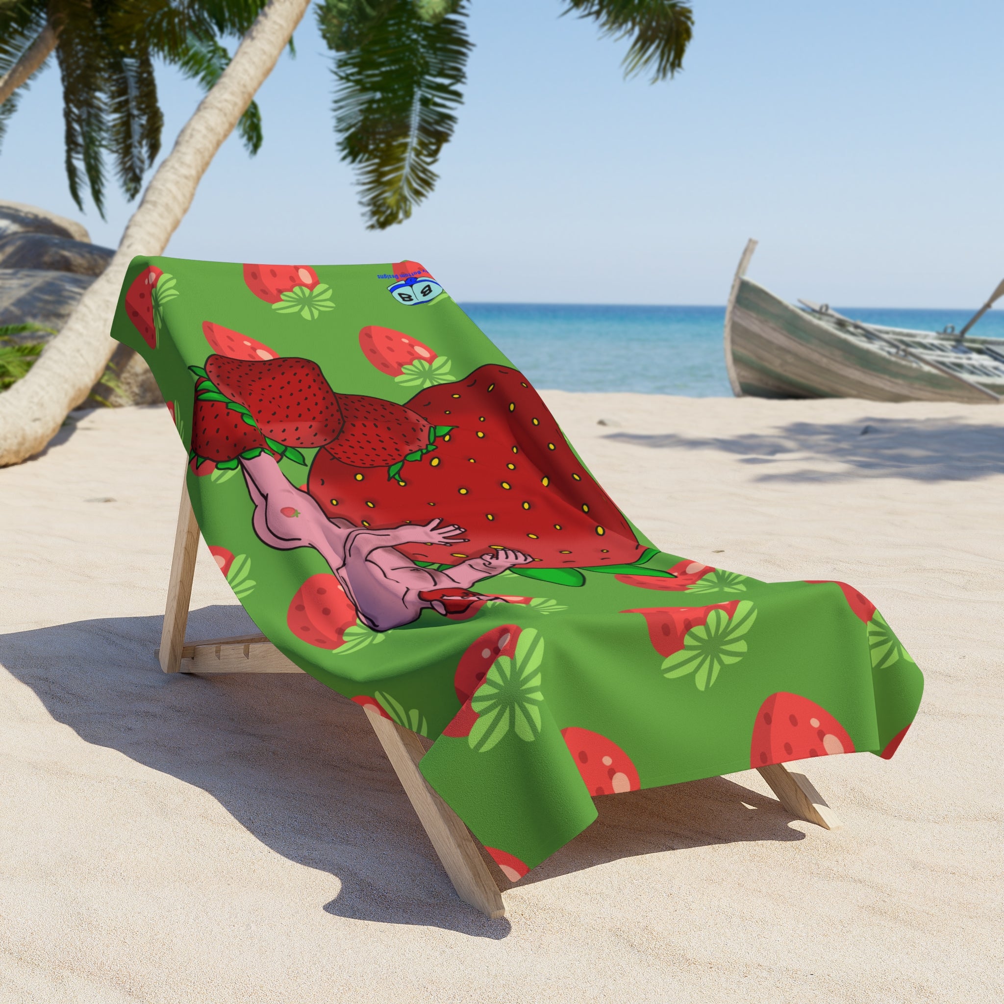Beach Towel - Red and Wild