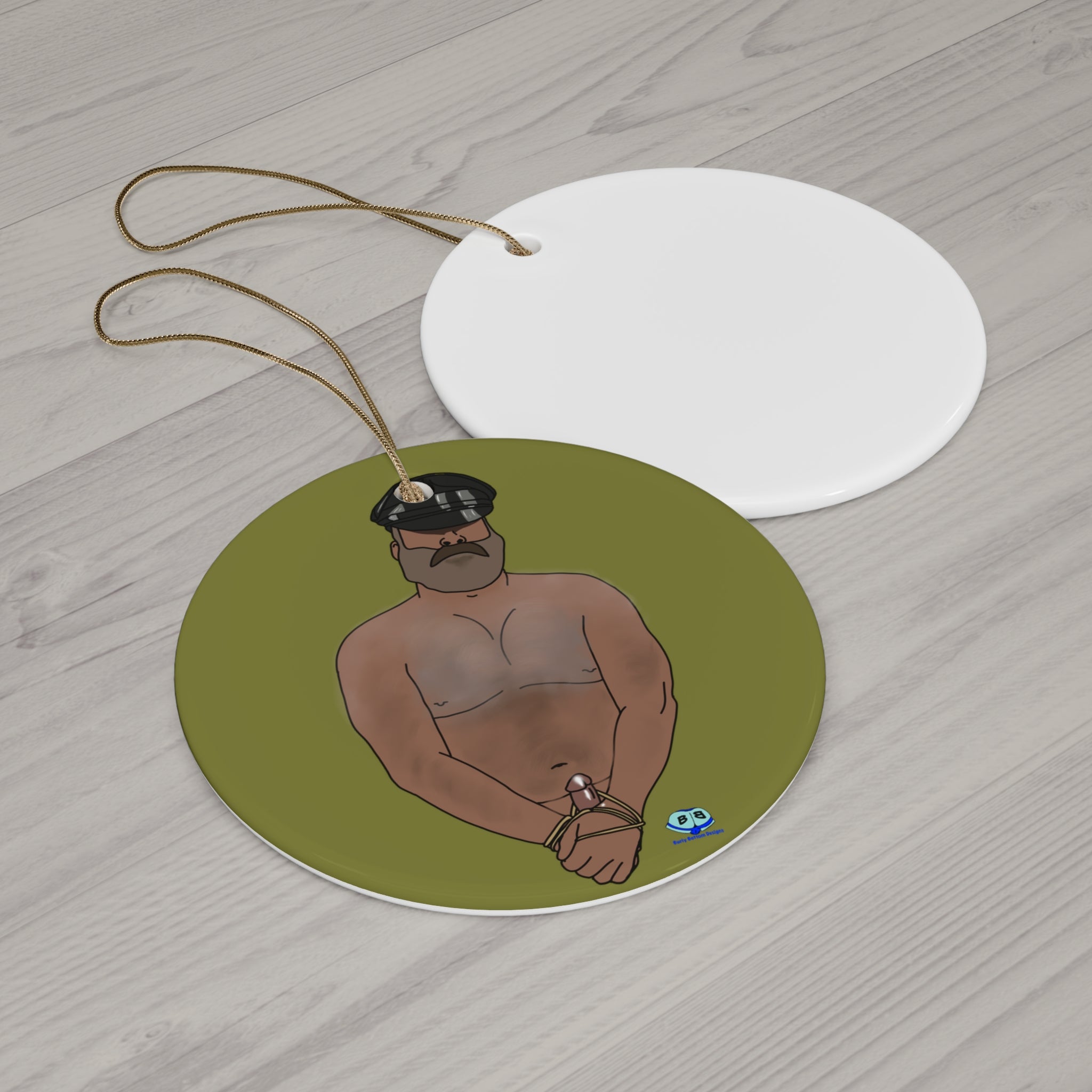 Ceramic Ornament - Hairy Daddy