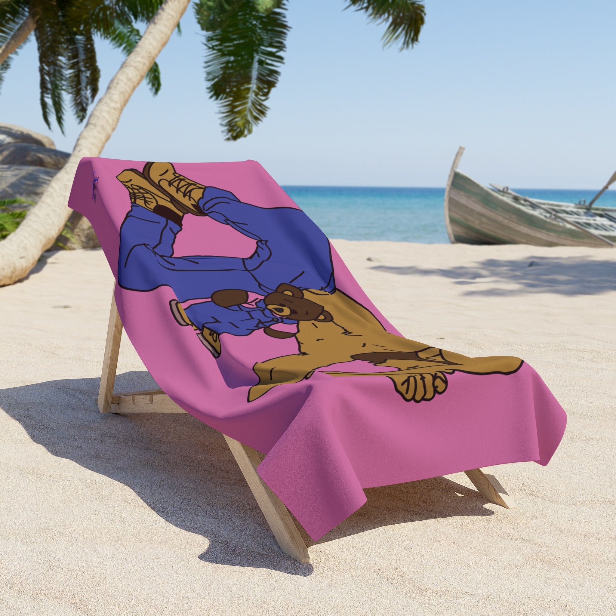 Beach Towel - Teddy Bear Snuggles