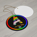 Ceramic Ornament - A is for Ally