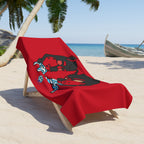 Beach Towel - Tug of War (Red)