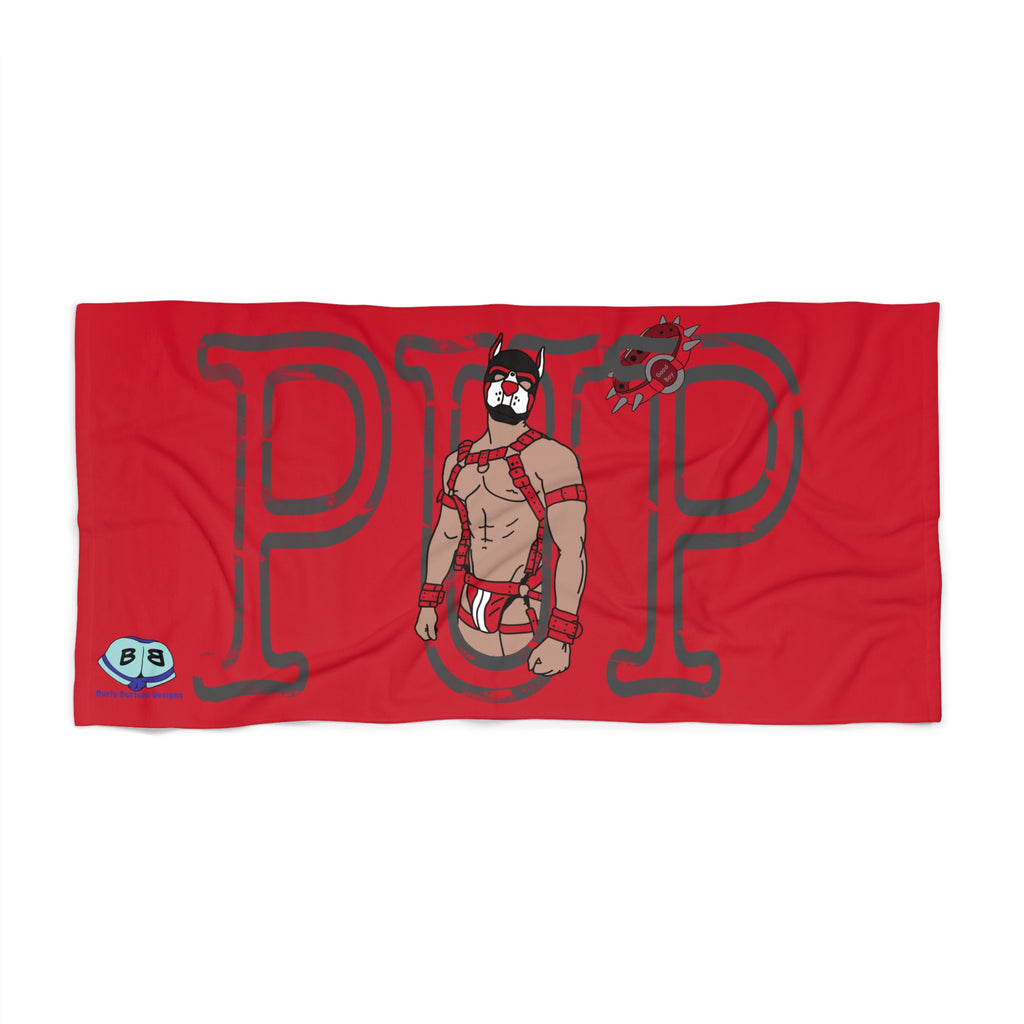 Beach Towel - Pup Sign