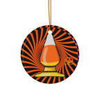 Ceramic Ornament - Candy Corn Butt Plug