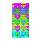 Beach Towel - Pop Art Masked Bears
