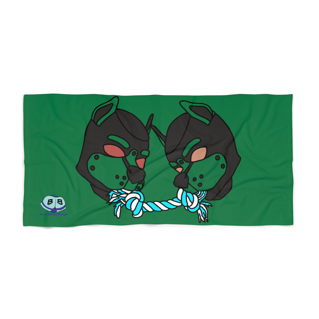 Beach Towel - Tug of War (Green)
