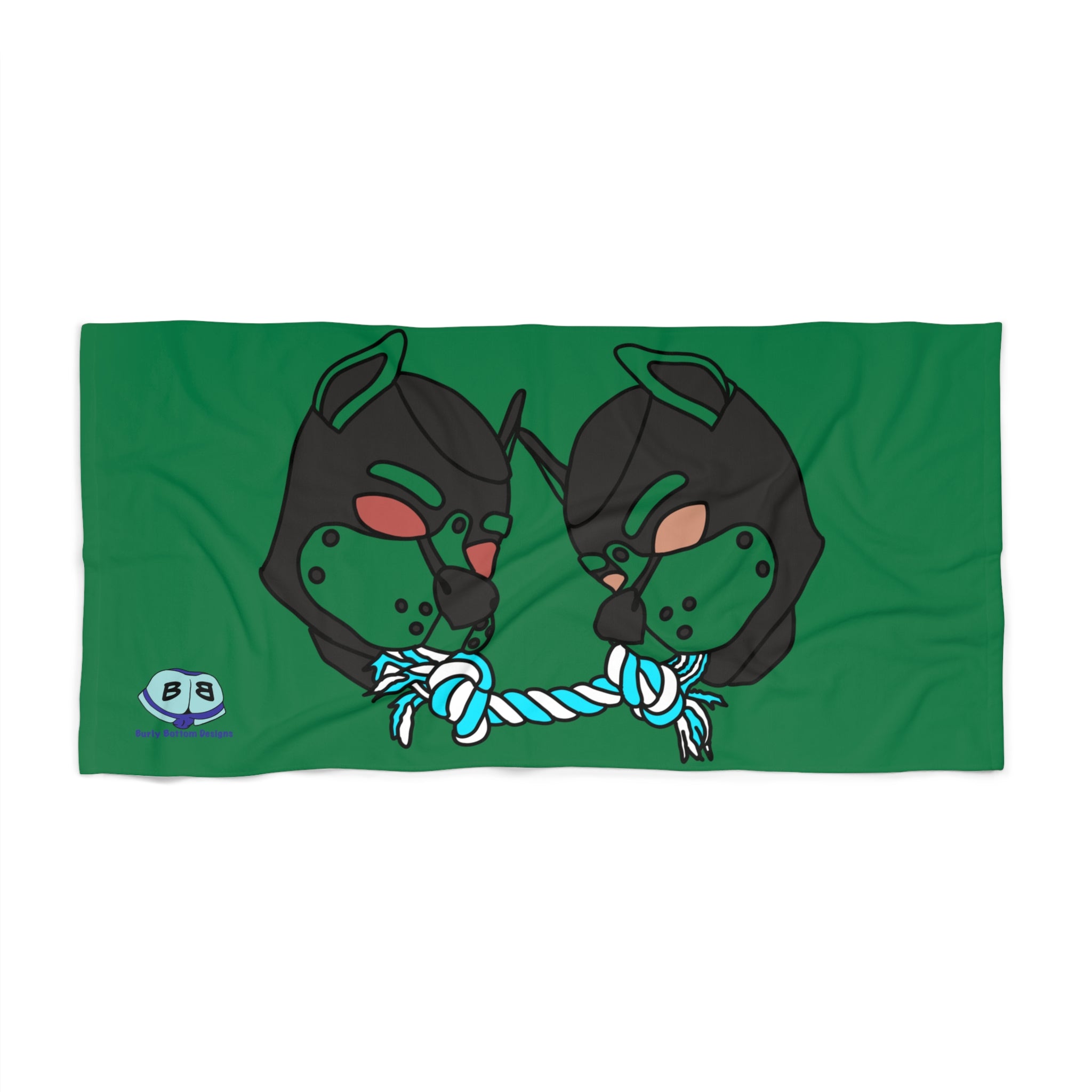 Beach Towel - Tug of War (Green)