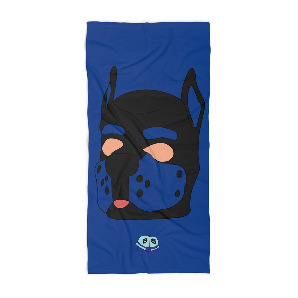 Beach Towel - Pup Mask (Blue)