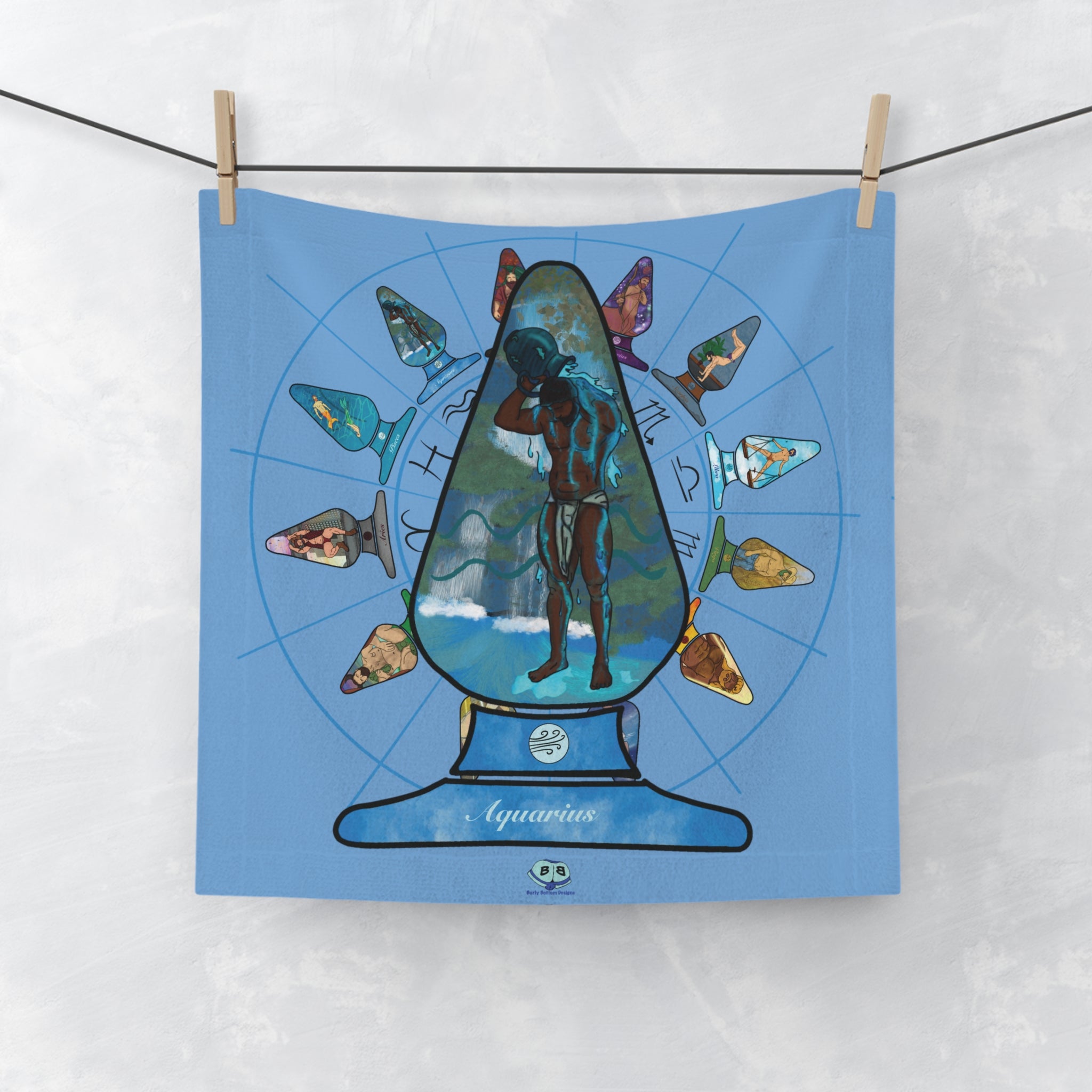 Cum Rag - Zodiac Butt Plug: Aquarius