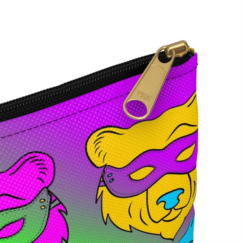 Zipper Gear Pouch - Pop Art Masked Bears