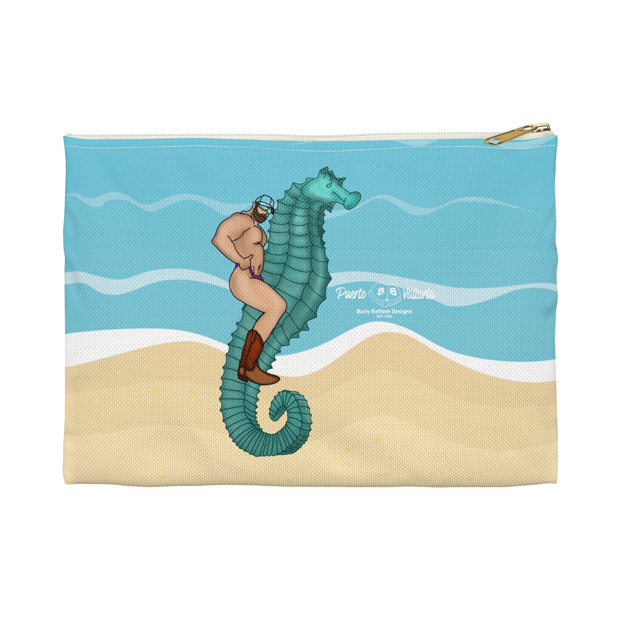 Zipper Gear Pouch - El Hombre Sobre El Caballito De Mar