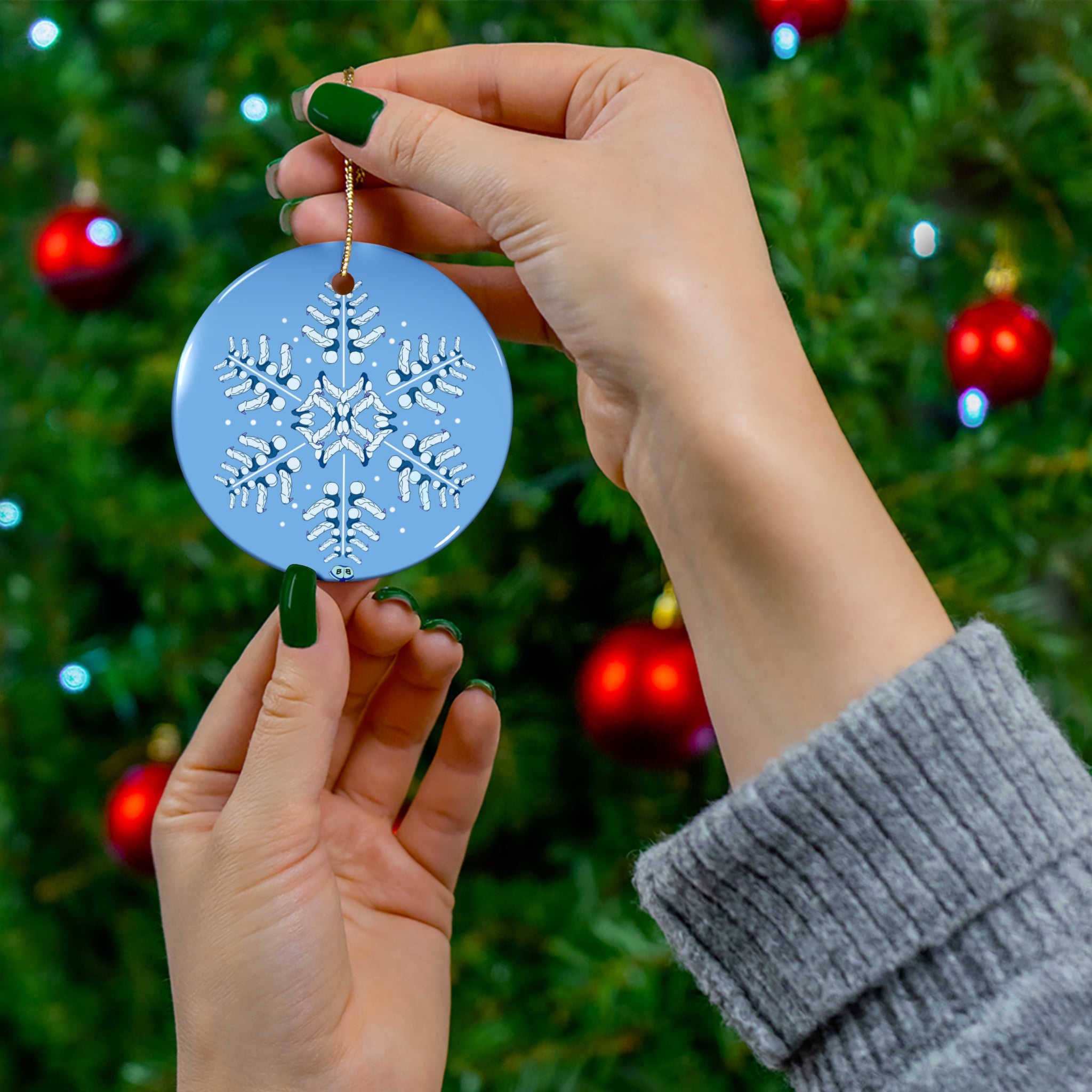 Ceramic Ornament - Snowflake