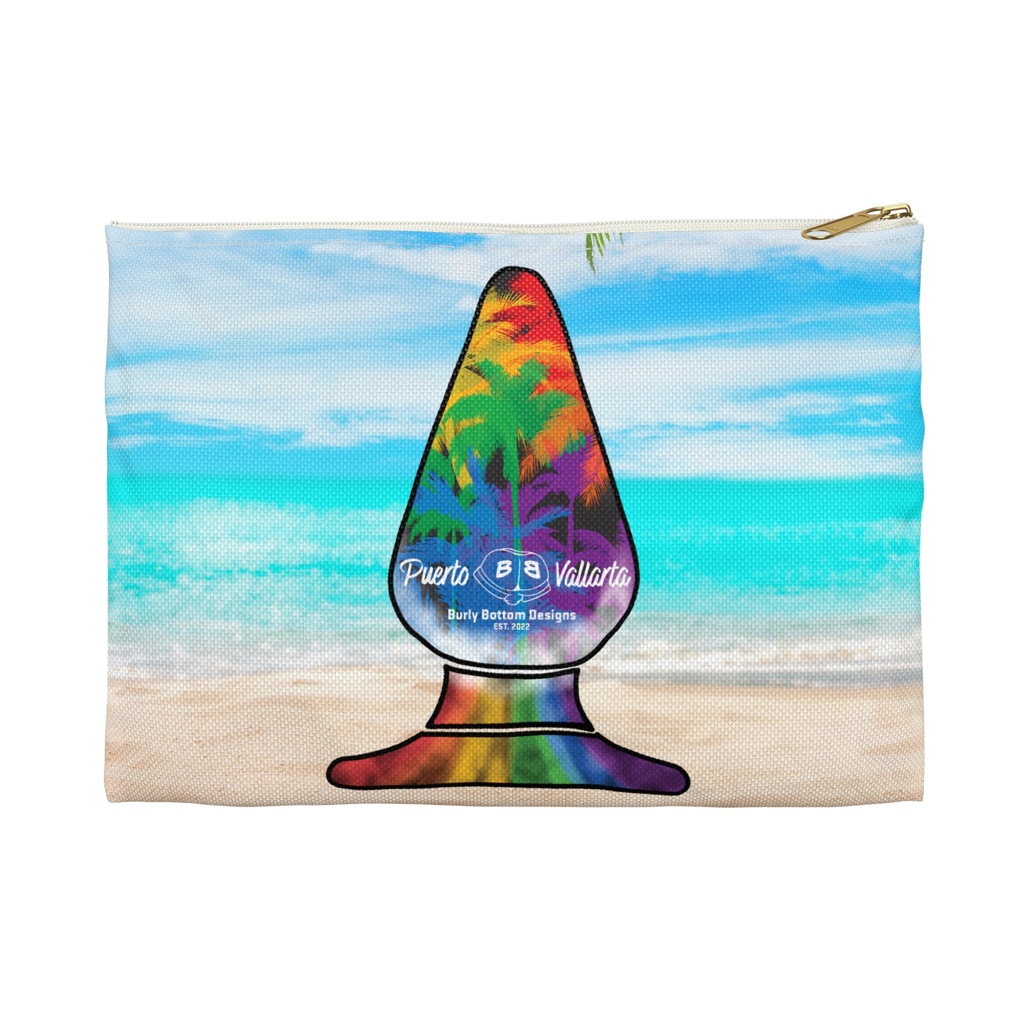 Zipper Gear Pouch - Pride in Paradise Butt Plug