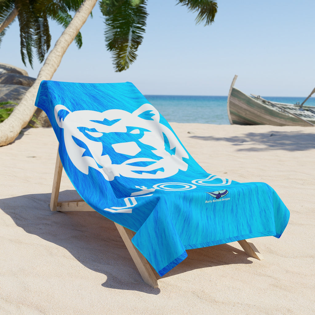 Beach Towel - Woof Geo-Bear