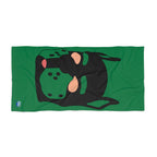 Beach Towel - Pup Mask (Green)