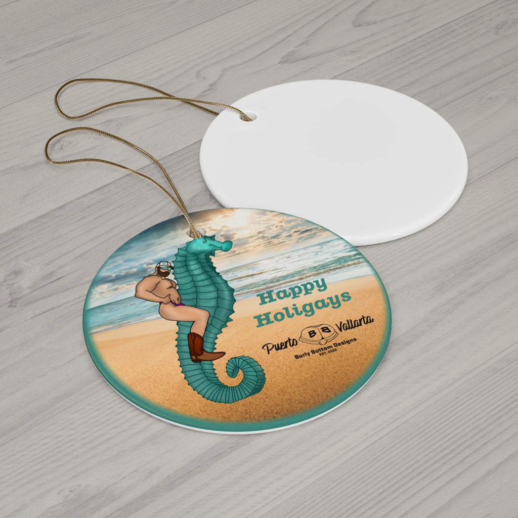 Ceramic Ornament - El Hombre Sobre El Caballito De Mar