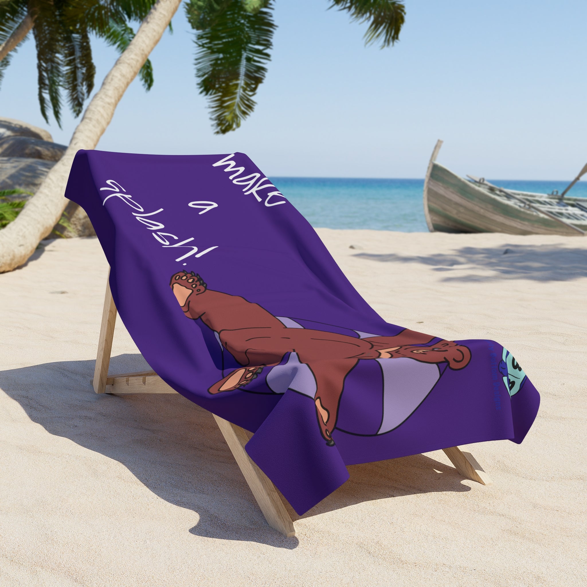 Beach Towel - Inner Tube Bear
