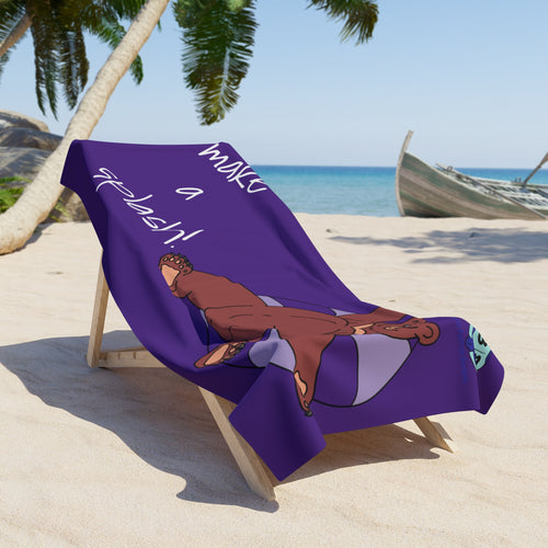 Beach Towel - Inner Tube Bear