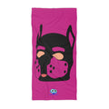 Beach Towel - Pup Mask (Pink)